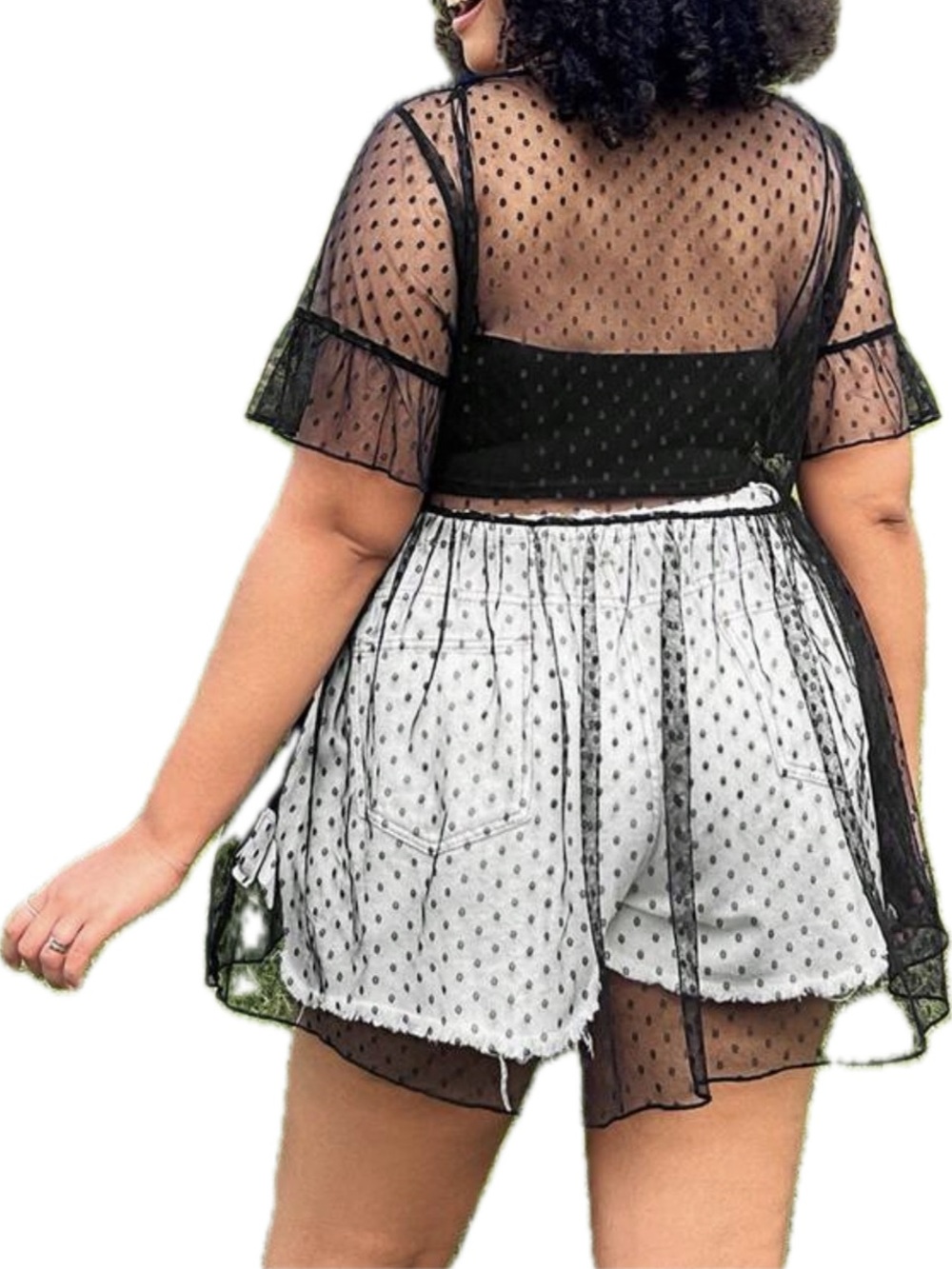 🖤 PLUS Peplum Top 🖤 - Picture 3 of 8